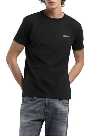 Replay Hombre, Camisetas, Negro, Talla: XL