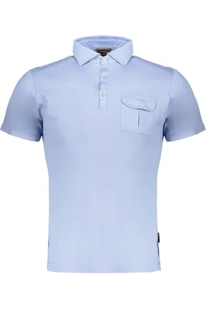 MOORER Hombre, Camisetas, Azul, Talla: 4XL