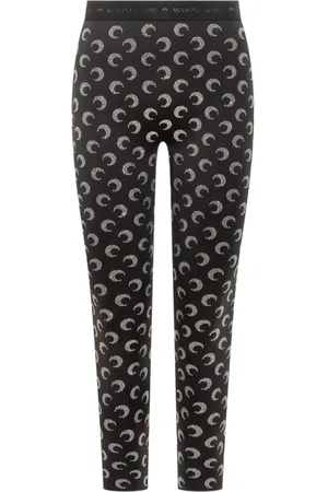 Marine Serre Mujer, Pantalones, Negro, Talla: M