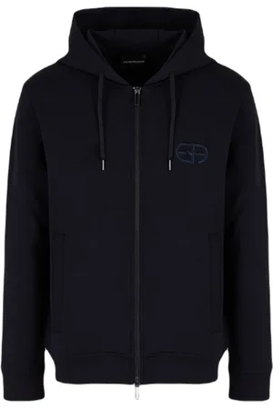 Emporio Armani Hombre, Sudaderas, Azul, Talla: 2XL
