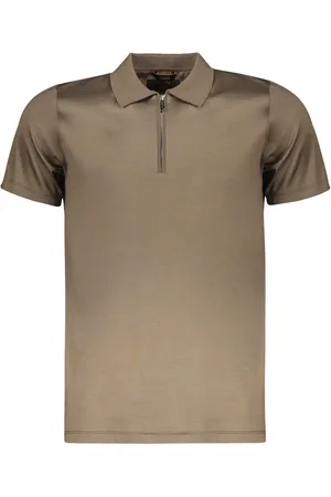 MOORER Hombre, Camisetas, Marrón, Talla: 2XL