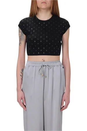 Elisabetta Franchi Mujer, Camisetas, Negro, Talla: L