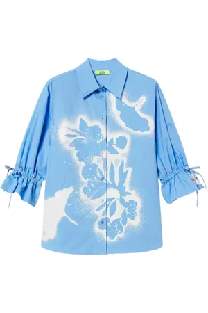 Twin-Set Mujer, Blusas y Camisas, Azul, Talla: S