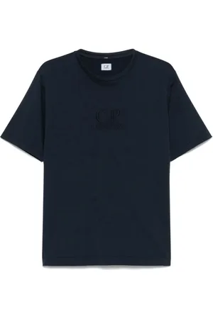 C.P. Company Hombre, Camisetas, Azul, Talla: L