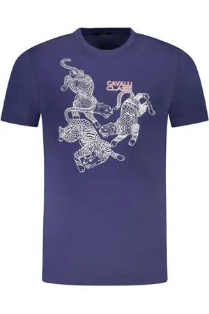 Roberto Cavalli Hombre, Camisetas, Azul, Talla: M