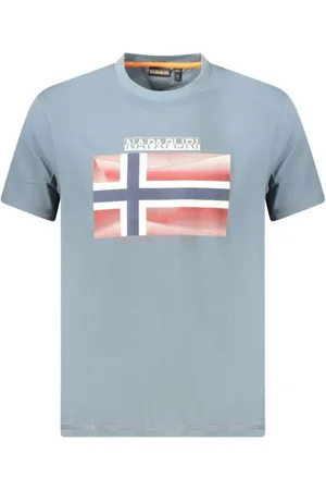 Napapijri Hombre, Camisetas, Azul, Talla: XL