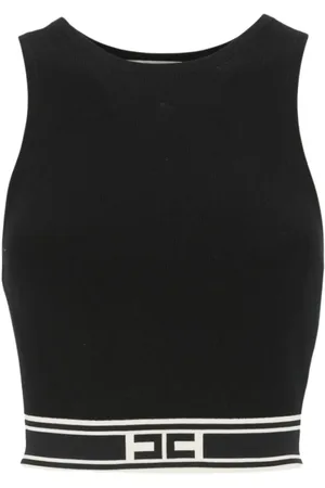 Elisabetta Franchi Mujer, Camisetas, Negro, Talla: L