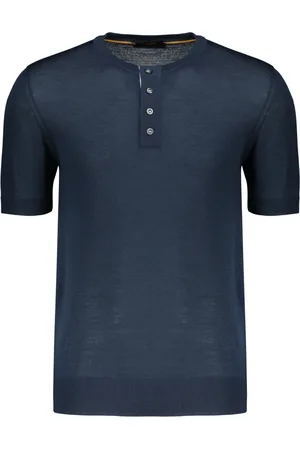 MOORER Hombre, Jerseys, Azul, Talla: 5XL