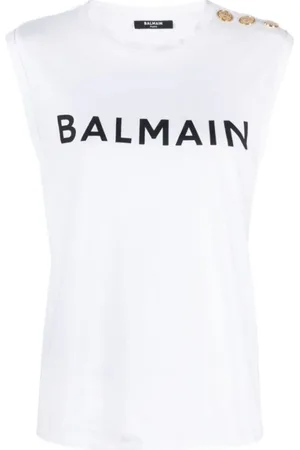 Balmain Mujer, Camisetas, Blanco, Talla: M