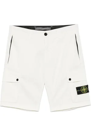 Stone Island Hombre, Pantalones cortos, Blanco, Talla: W31