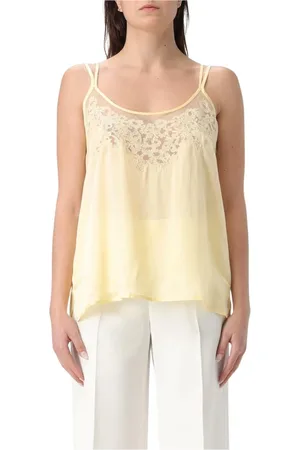 Twin-Set Mujer, Camisetas, Amarillo, Talla: M