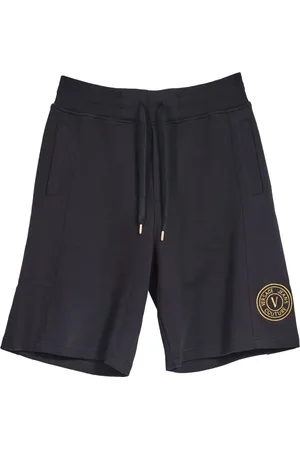 VERSACE Hombre, Pantalones cortos, Negro, Talla: M