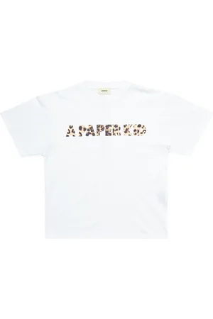 A PAPER KID Hombre, Camisetas, Blanco, Talla: L