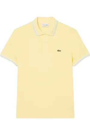 Lacoste Hombre, Camisetas, Amarillo, Talla: L