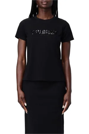 Twin-Set Mujer, Camisetas, Negro, Talla: S