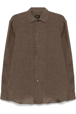 BRIONI Hombre, Camisas, Marrón, Talla: XL