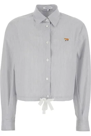 Maison Kitsuné Mujer, Blusas y Camisas, Gris, Talla: 2XS