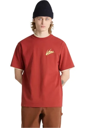 Vans Hombre, Camisetas, Rojo, Talla: S