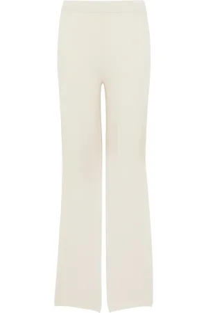 KANGRA CASHMERE Mujer, Pantalones, Blanco, Talla: S