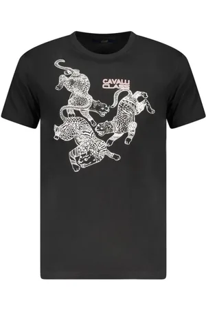 Roberto Cavalli Hombre, Camisetas, Negro, Talla: XL