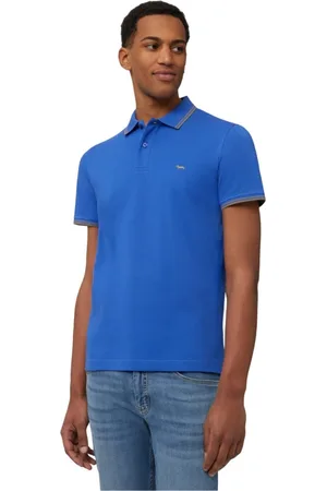 HARMONT&BLAINE Hombre, Camisetas, Azul, Talla: 2XL