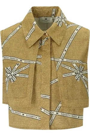 Elisabetta Franchi Mujer, Chaquetas, Amarillo, Talla: M