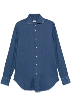 Kiton Hombre, Camisas, Azul, Talla: L