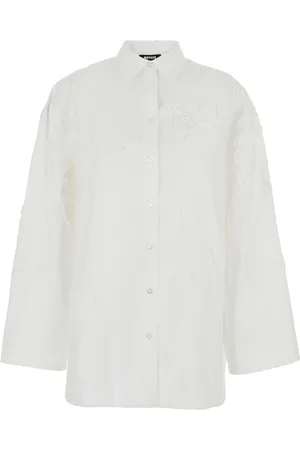 ROTATE Mujer, Blusas y Camisas, Blanco, Talla: S
