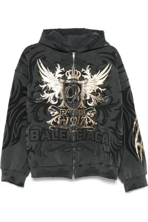 Balenciaga Hombre, Sudaderas, Gris, Talla: L
