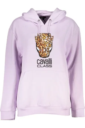 Roberto Cavalli Mujer, Sudaderas, Púrpura, Talla: 2XL