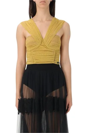 Elisabetta Franchi Mujer, Camisetas, Amarillo, Talla: S