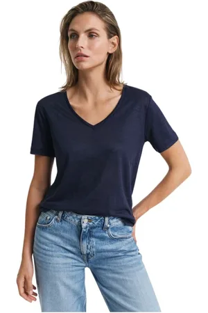 GANT Mujer, Camisetas, Azul, Talla: S