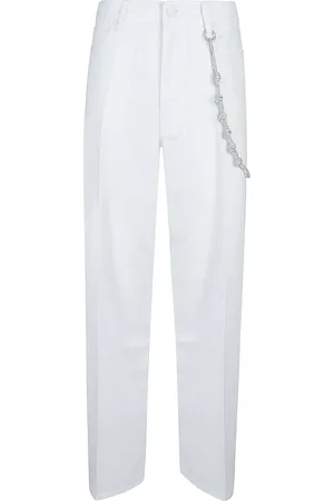 Pinko Mujer, Pantalones, Blanco, Talla: W24