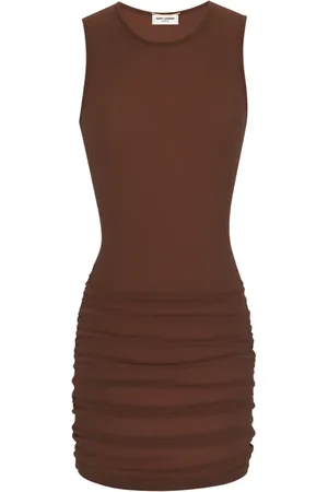 Saint Laurent Mujer, Vestidos, Marrón, Talla: M