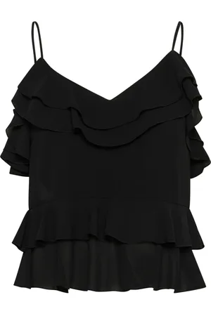 INWEAR Mujer, Camisetas, Negro, Talla: S