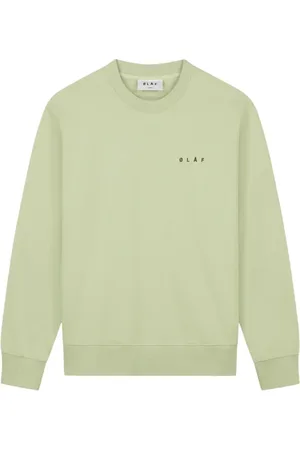 OLAF HUSSEIN Hombre, Sudaderas, Verde, Talla: L
