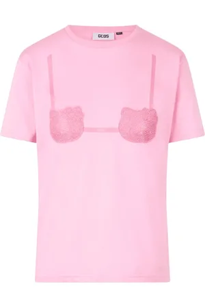 GCDS Mujer, Camisetas, Rosa, Talla: S