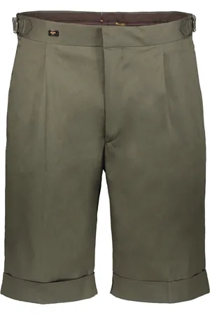 MOORER Hombre, Pantalones cortos, Verde, Talla: XL