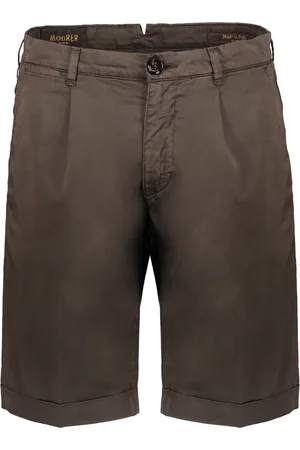 MOORER Hombre, Pantalones cortos, Marrón, Talla: S