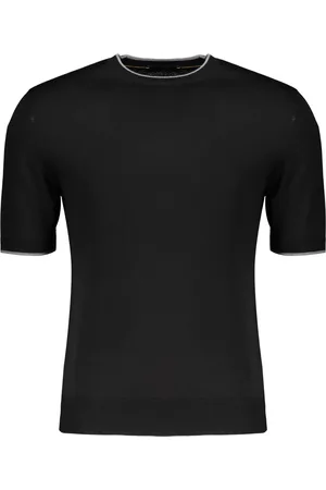 MOORER Hombre, Camisetas, Negro, Talla: 2XL