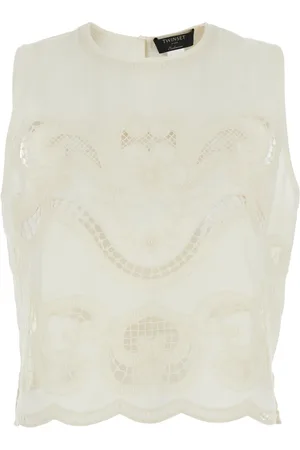 Twin-Set Mujer, Camisetas, Blanco, Talla: XS