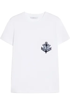 Max Mara Mujer, Camisetas, Blanco, Talla: S