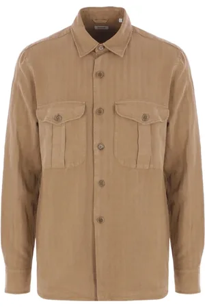 Aspesi Hombre, Camisas, Marrón, Talla: L