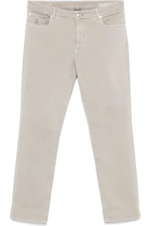 Brunello Cucinelli Hombre, Pantalones, Gris, Talla: XL