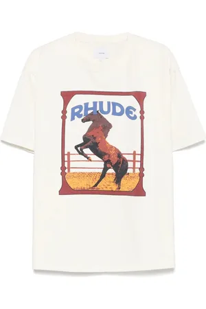 Rhude Hombre, Camisetas, Blanco, Talla: L