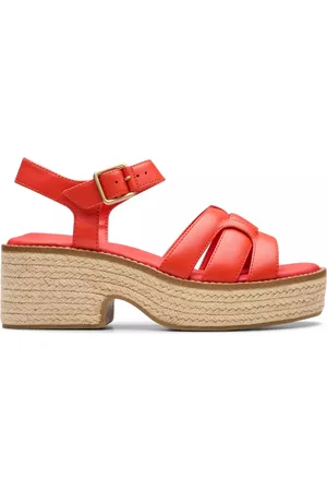 Clarks Mujer, Zapatos, Rojo, Talla: 38 EU