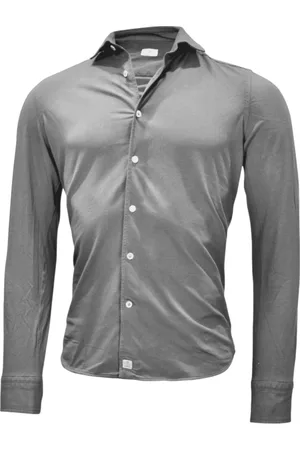 SONRISA Hombre, Camisas, Gris, Talla: S