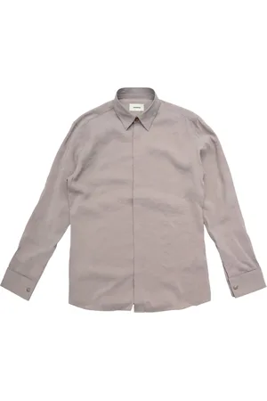 A PAPER KID Hombre, Camisas, Gris, Talla: L