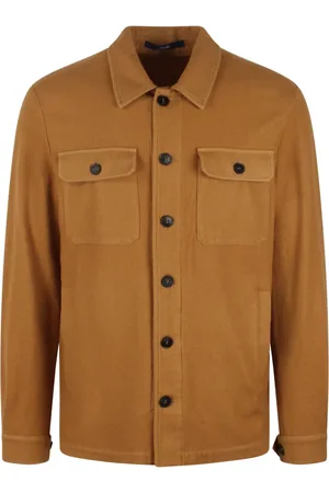 DRUMOHR Hombre, Chaquetas, Marrón, Talla: L