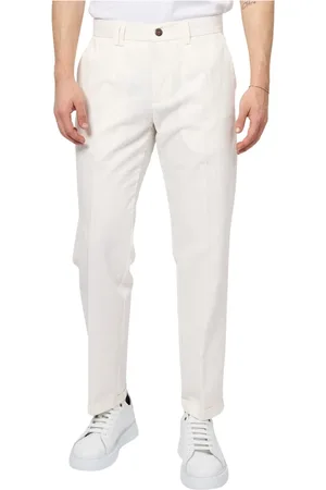 YES ZEE BY ESSENZA Hombre, Pantalones, Blanco, Talla: W31